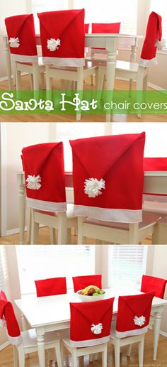 19 - diply web - Santa Hat Chair Covers