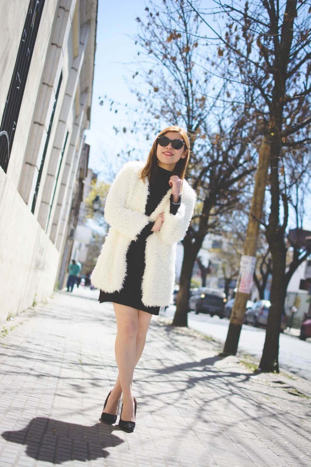 white-fluffy-coat-newchic-fall-little-black-dress-zaful-shoes-gamiss-sunglasses-deborah-ferrero-style-by-deb13