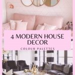 4 MODERN HOUSE DECOR COLOUR PALETTES