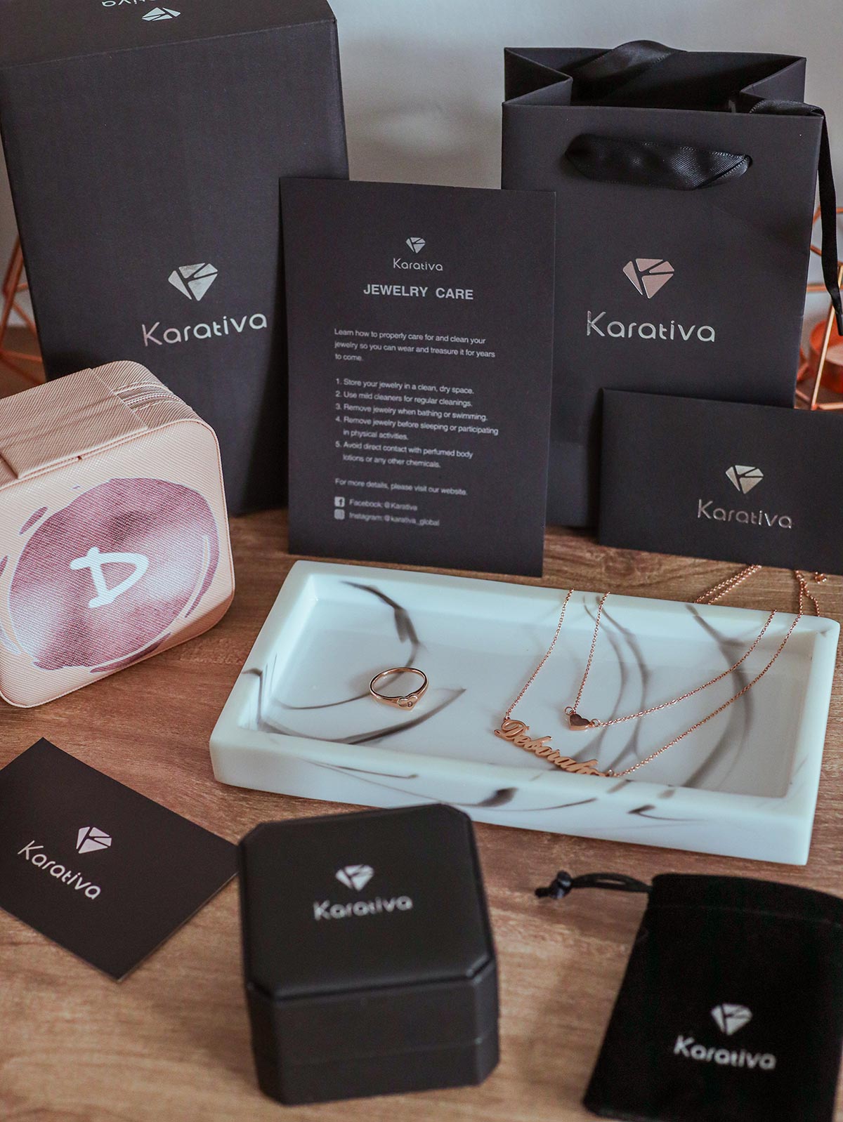 Karativa packaging jewellery care and boxes