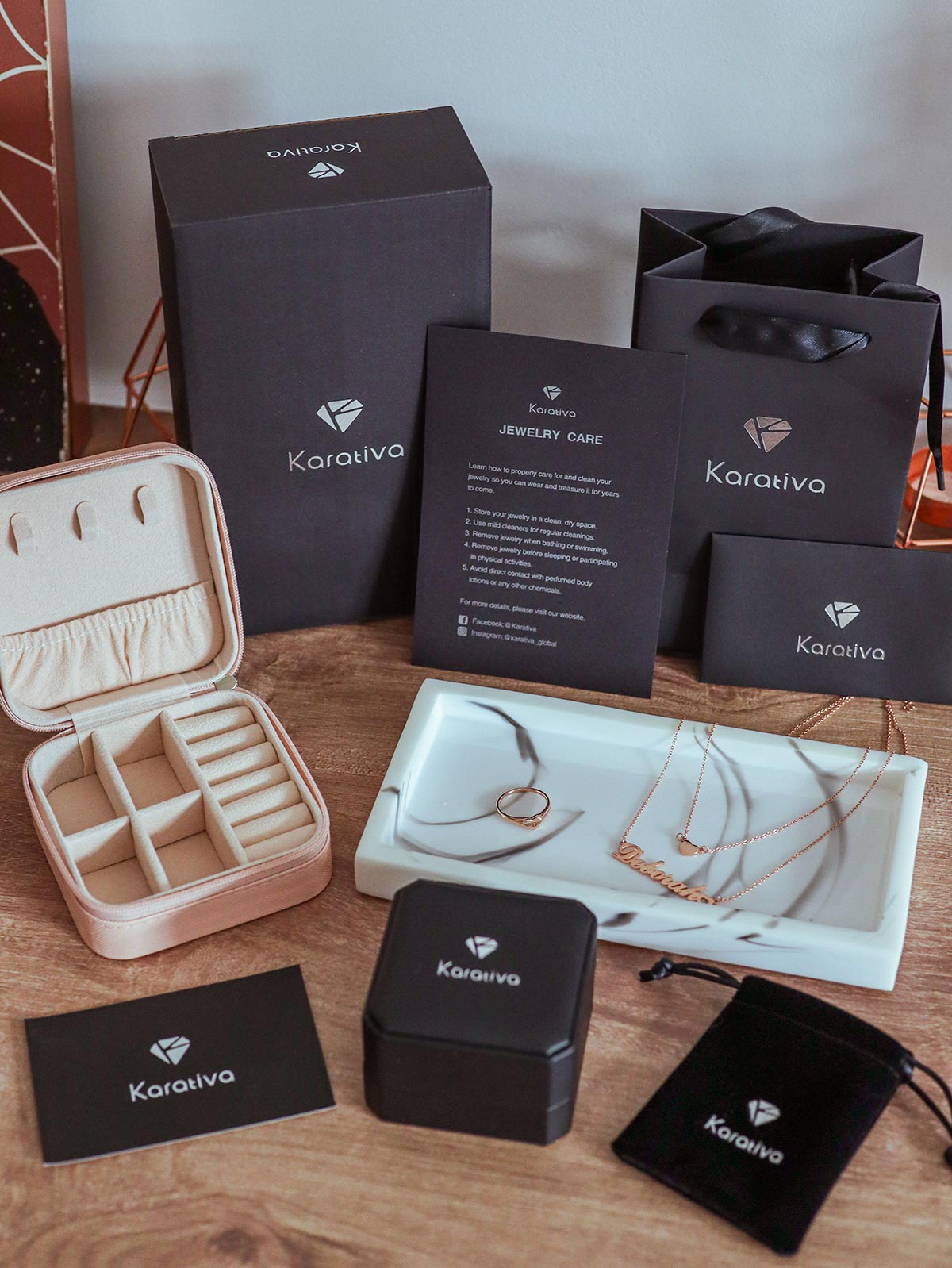 Karativa personalised jewellery and jewellery case review
